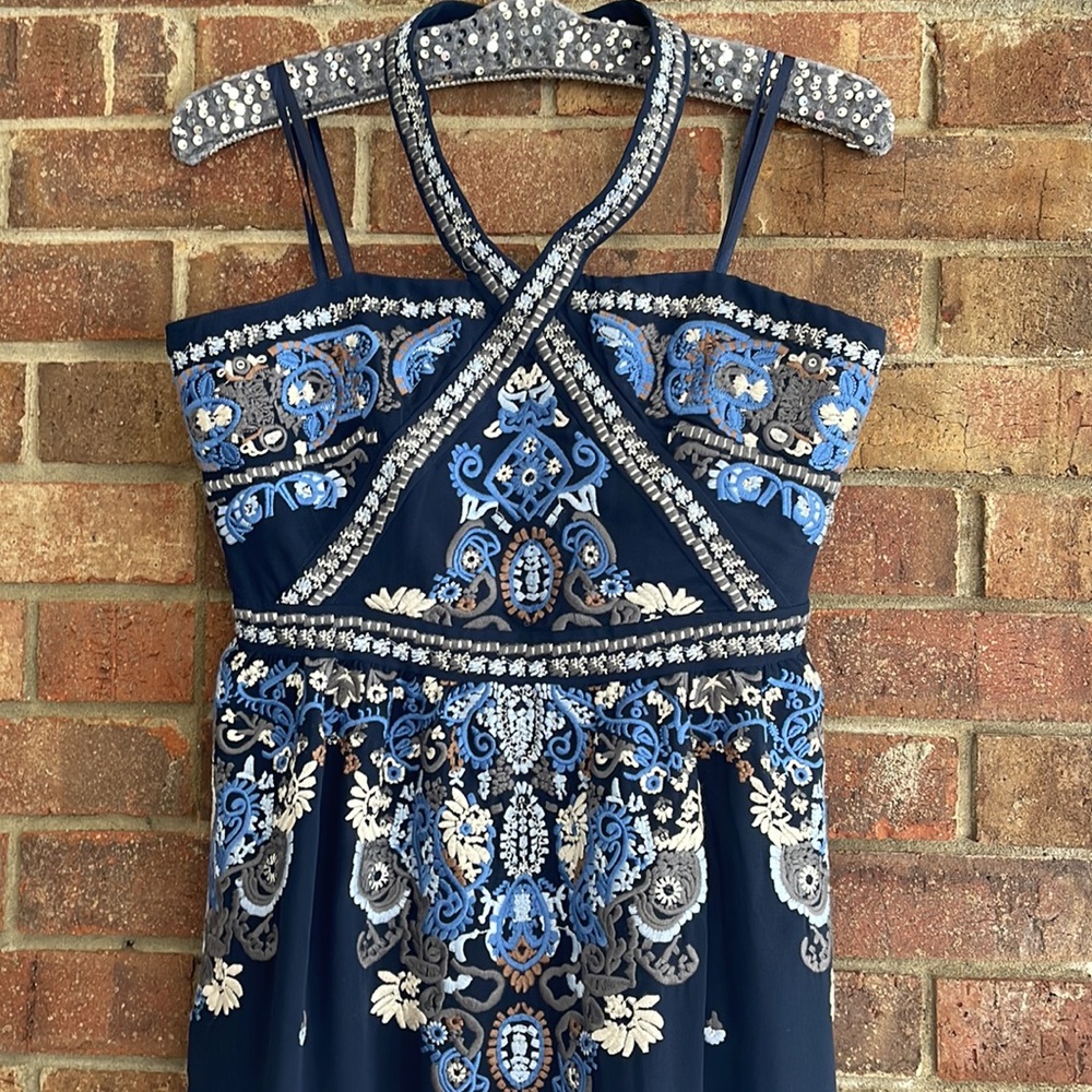 NWT Altar’d State Corabeth Maxi Dress Embroidered S - Picture 5 of 12